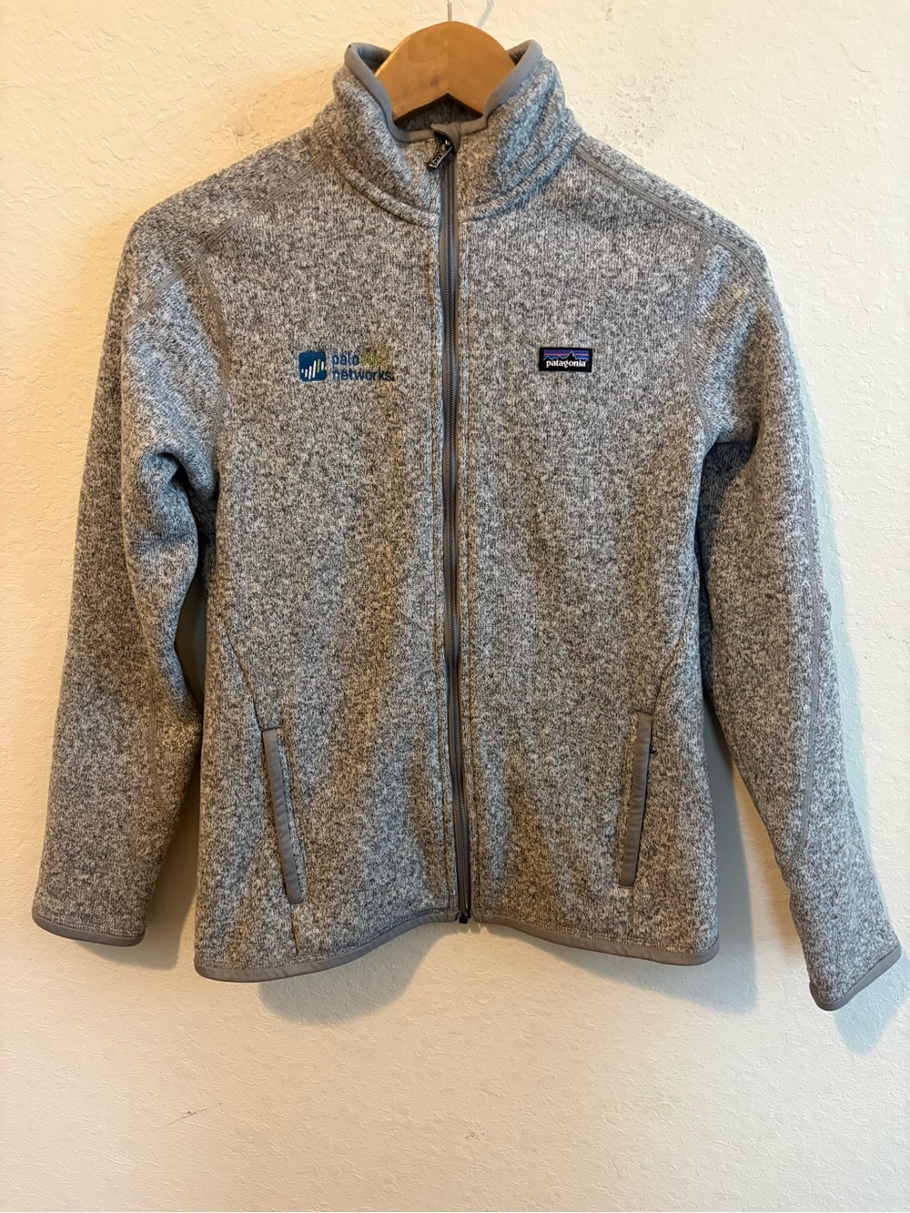 Patagonia Better Sweater Women’s Size S Gray Heather Full Zip Fleece Jacket Logo